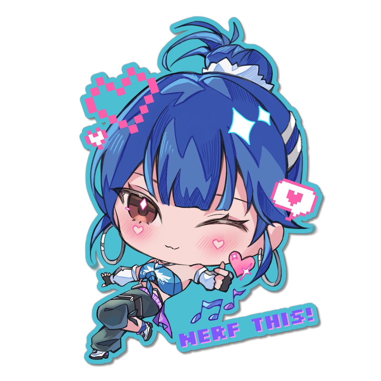 FEARLESS Dva Sticker